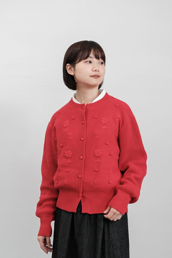 pot and tea ハンド刺繍　コットンカーディガン IMG_8985a.JPG