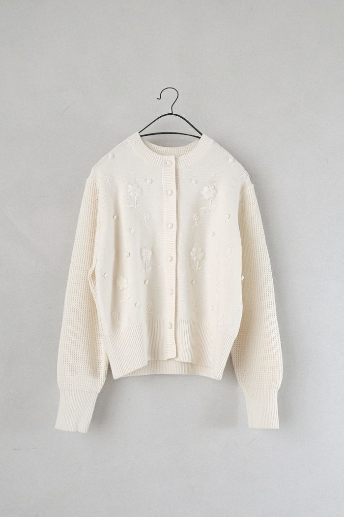 pot and tea ポットアンドティー ハンド刺繍カーディガン(NEW 秋冬