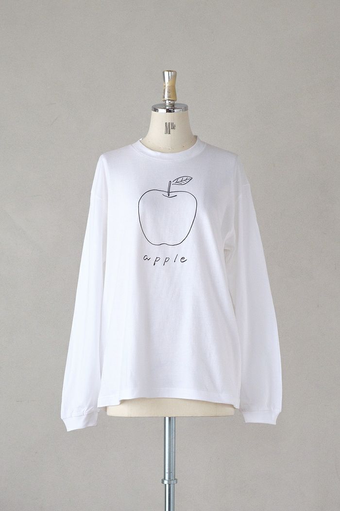 pot and tea ポットアンドティー <br>リンゴ長袖Tシャツ(NEW 春秋冬)