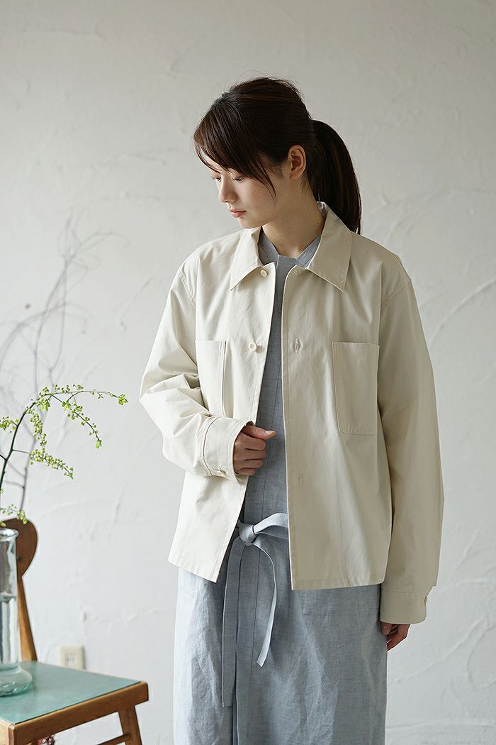 THE HINOKI ザ ヒノキ <br>オーガニックコットンウェザー ショートシャツジャケット(SS)