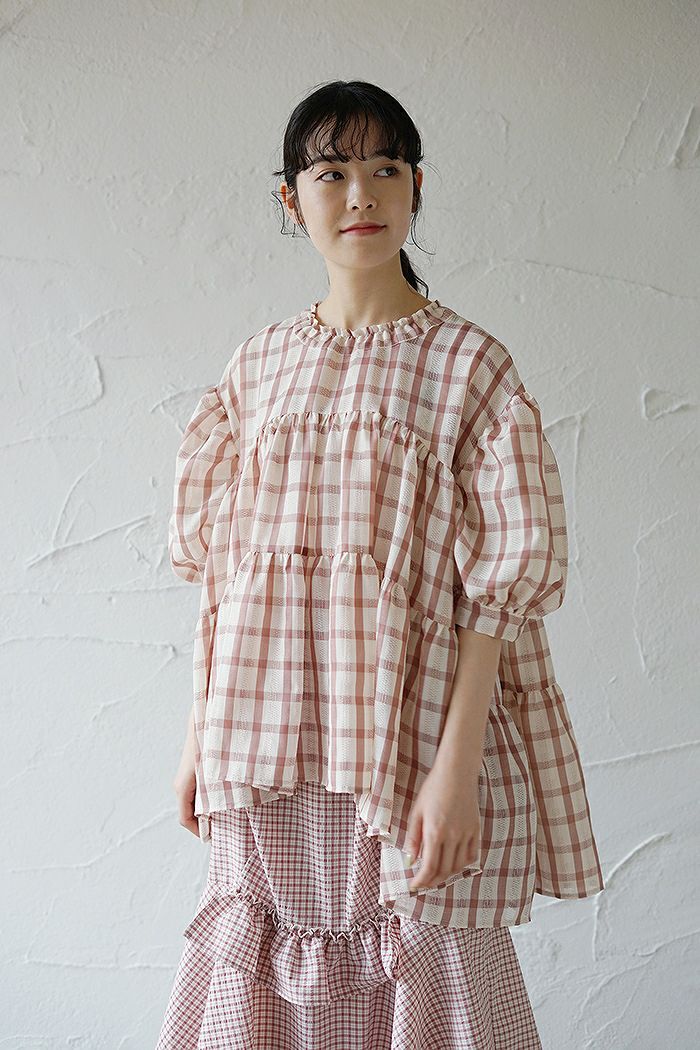 HOUGA ホウガ <br>emily blouse (SS)