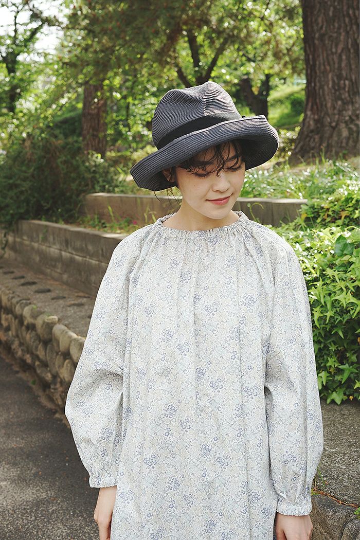 pot and tea ポットアンドティー 花柄スモックボリュームワンピース(春  