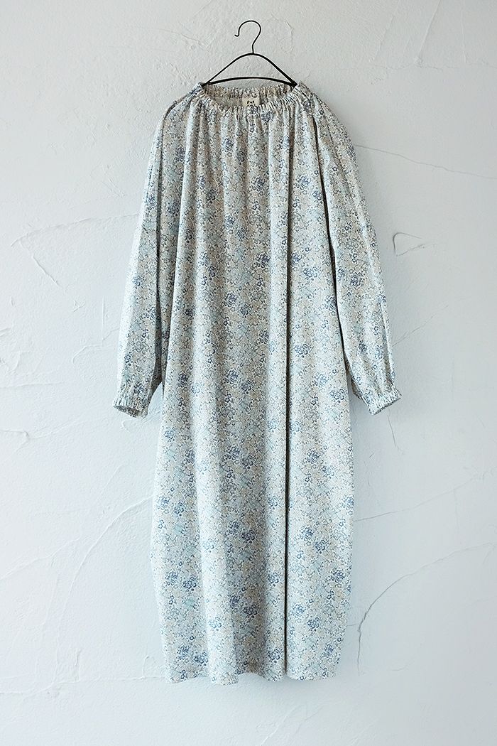 pot and tea ポットアンドティー 花柄スモックボリュームワンピース(春  