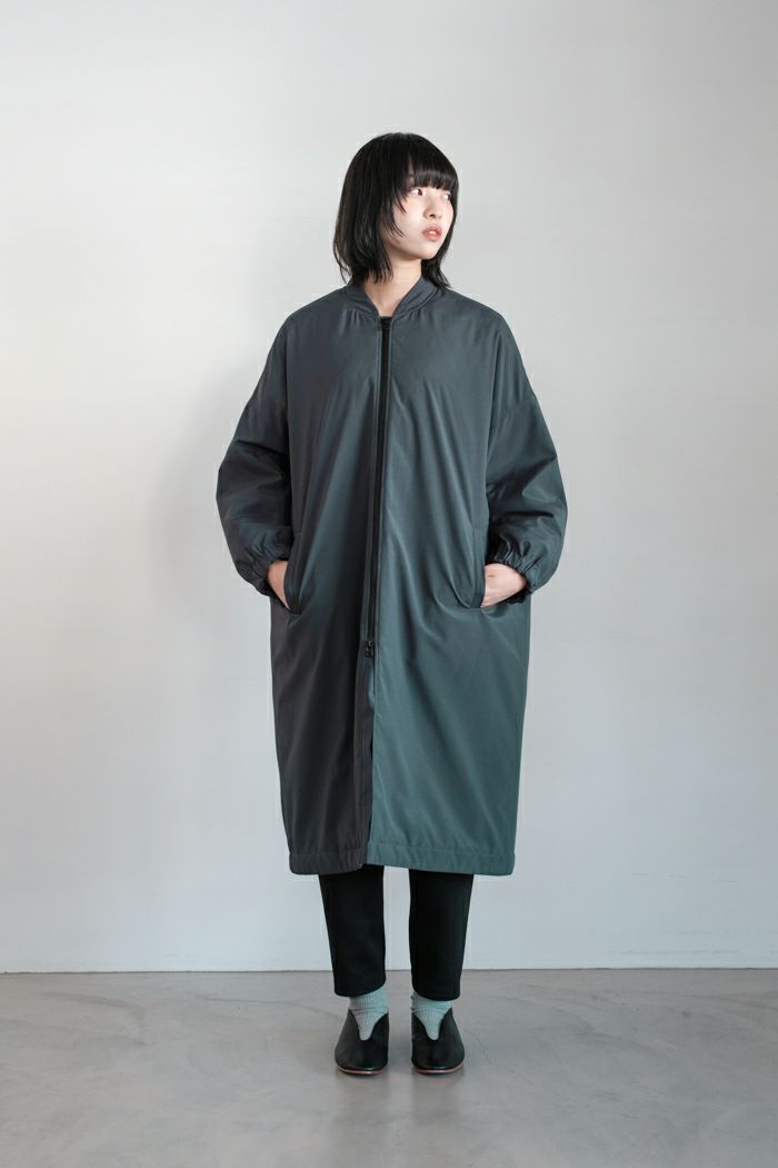 NO CONTROL AIR ノーコントロールエアー <br>ポリエステルリンクルタフタ中綿仕立 コート(24AW/basic)