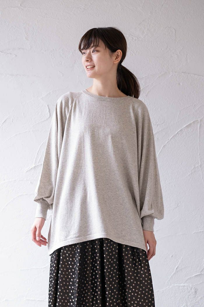 Manna マンナ <br>コットンカシミヤ ビッグプルオーバー(AW)