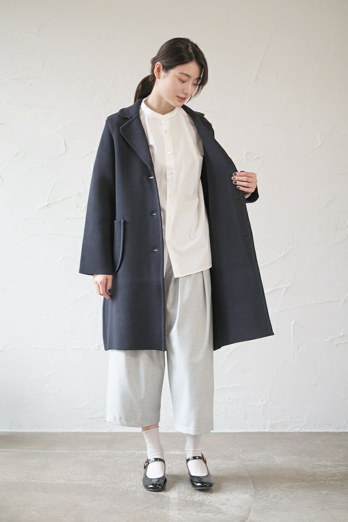 Manna マンナ ウールミラノリブ テーラードニットコート(AW) | T.T. GARRET 