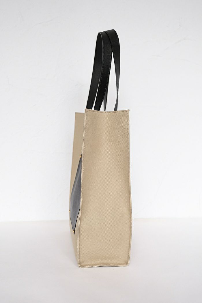 CULLNI クルニ Leather Pocket Canvas Tote(basic) | T.T. GARRET