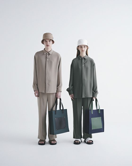 CULLNI クルニ Leather Pocket Canvas Tote(basic) | T.T. GARRET CULLNI クルニ Leather Pocket Canvas Tote(basic) | T.T. GARRET