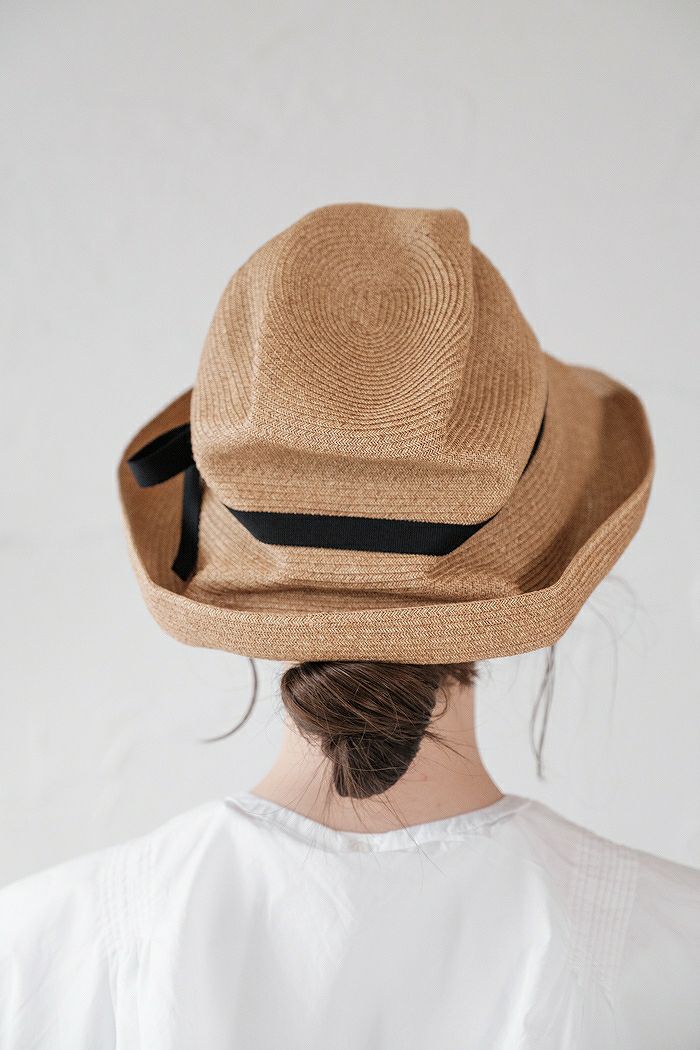 mature ha. マチュアーハ boxed hat 11cm brim - grosgrain ribbon 