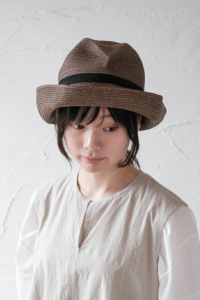 mature ha. マチュアーハ boxed hat 11cm brim - switch color line 