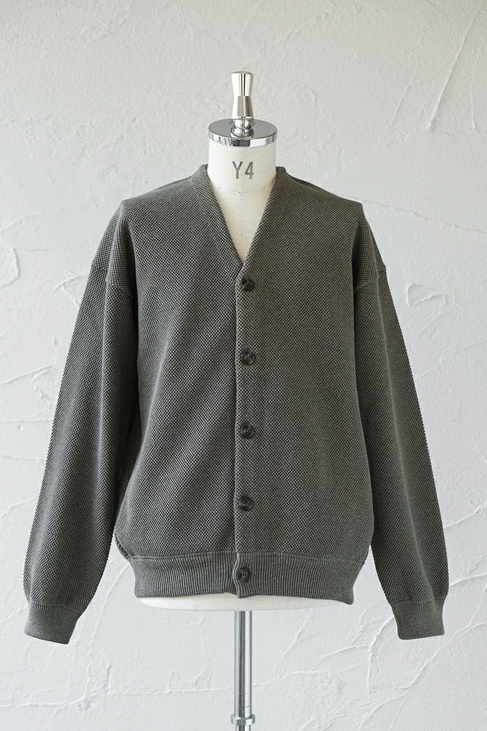 crepuscule クレプスキュール Moss stitch V/N cardigan (AW) | T.T. 