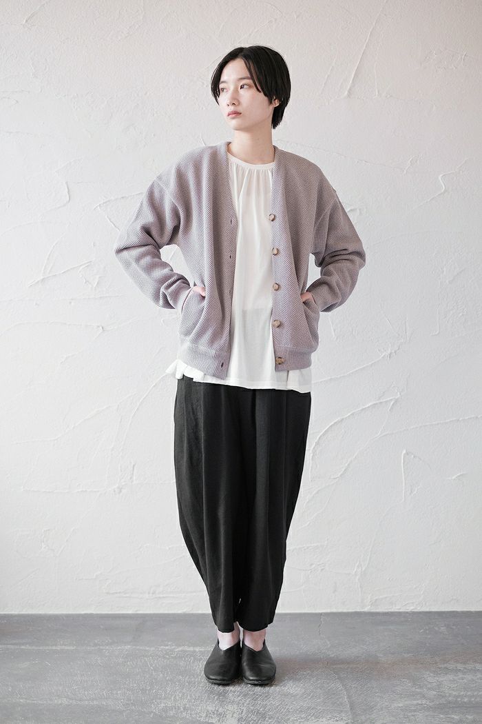 crepuscule クレプスキュール Moss Stitch V/N Cardigan (SS