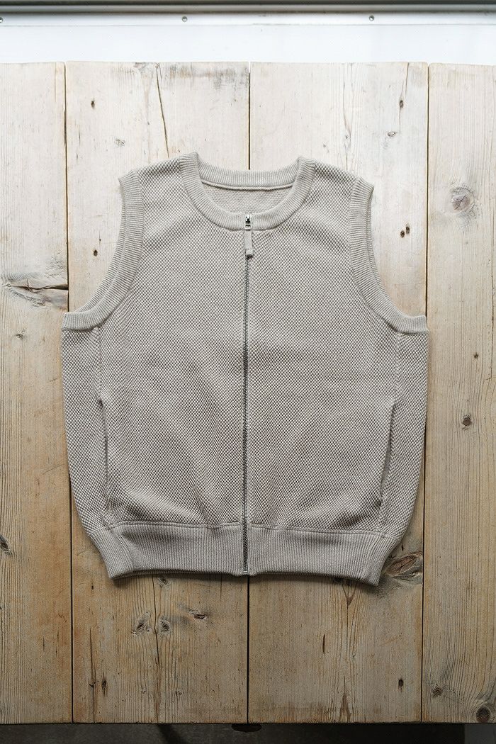 crepuscule クレプスキュール Moss Stitch Zip Vest (22SS) | T.T. GARRET