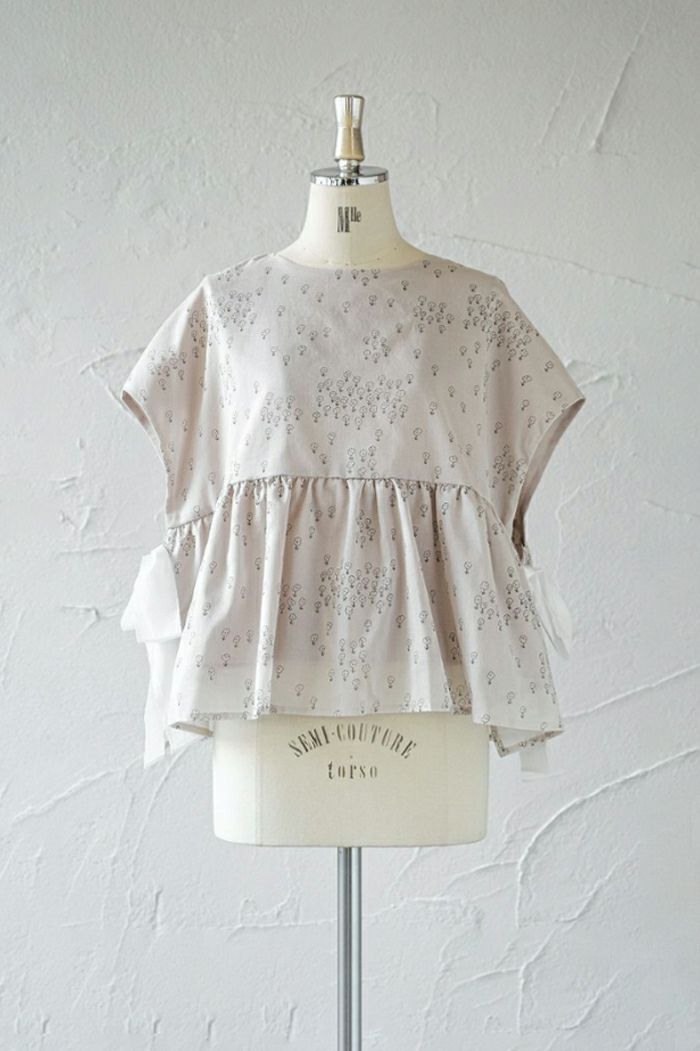Gauze# ガーゼ LIBERTYスイッチングブラウス(23SS) | T.T. GARRET