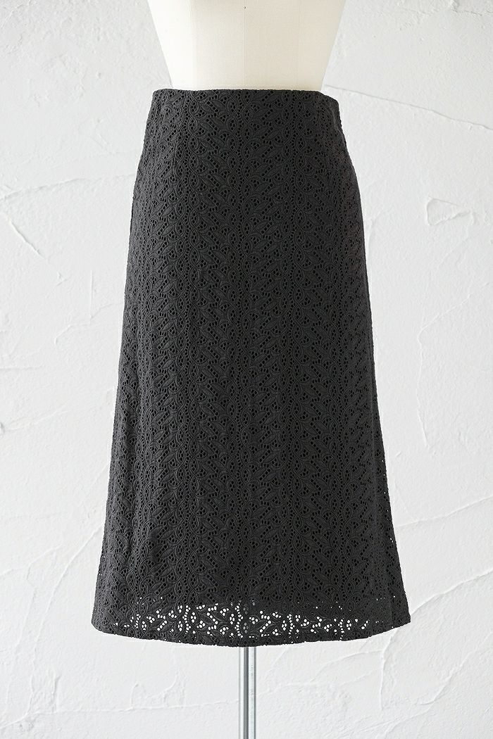 mizuiro ind ミズイロインド <br>レースAラインスカート(22SS)