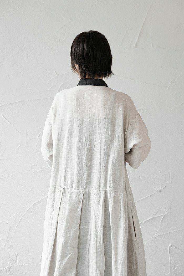 Gauze# ガーゼ バイカラータックワンピース(22AW) | T.T. GARRET