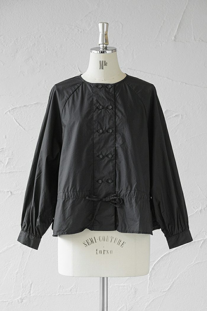 Gauze# ガーゼ <br>ストリングダブルボタンブラウス(22AW)