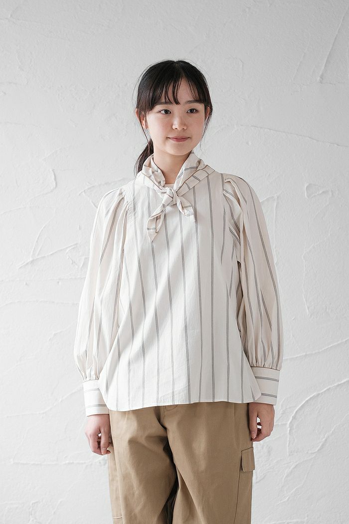 ASEEDONCLOUD | Hyouryushi smock blouse (pink beige) | アシードン 
