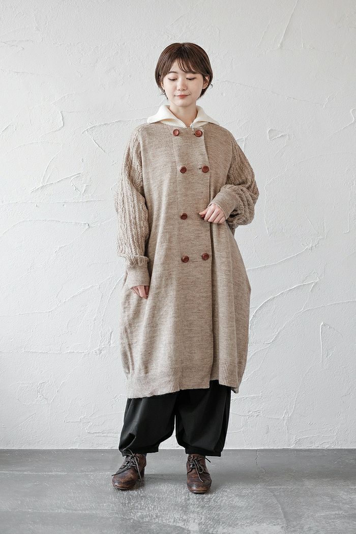 bedsidedrama ベッドサイドドラマ Knit Laidback Trench Coat (22AW