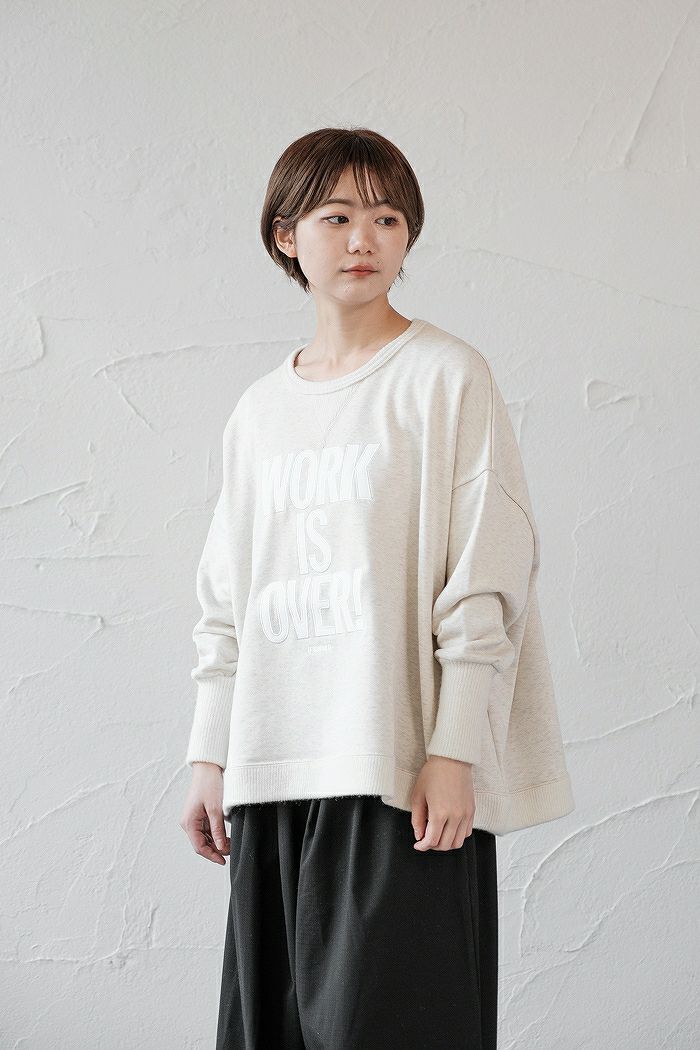 bedsidedrama ベッドサイドドラマ Work Wide Pullover -WOEK IS OVER 