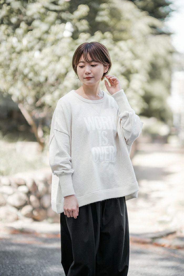 bedsidedrama ベッドサイドドラマ Work Wide Pullover -WOEK IS OVER 