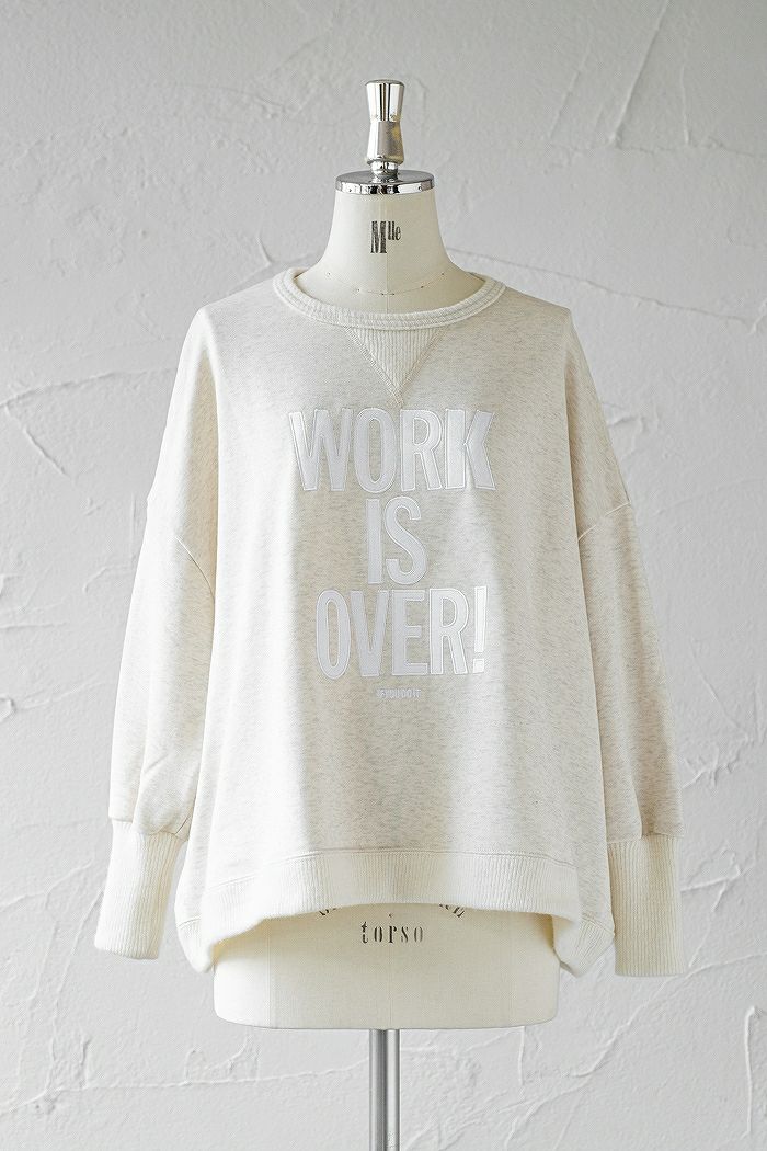 bedsidedrama ベッドサイドドラマ Work Wide Pullover -WOEK IS OVER