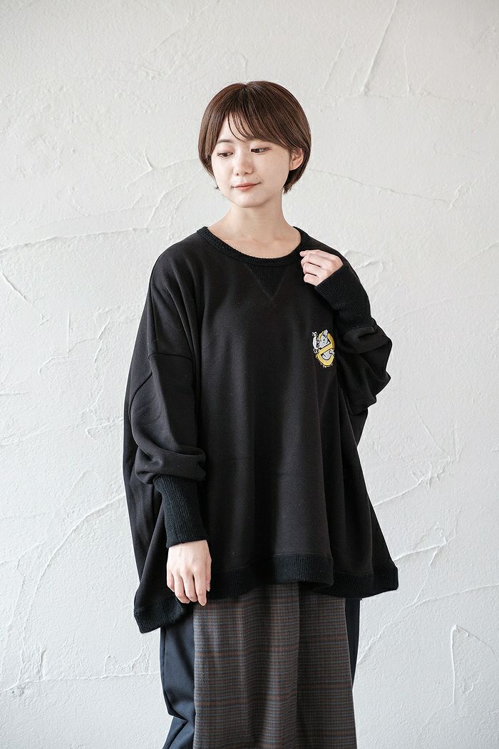 bedsidedrama ベッドサイドドラマ Work Wide Pullover -ICONIC BUSTERS