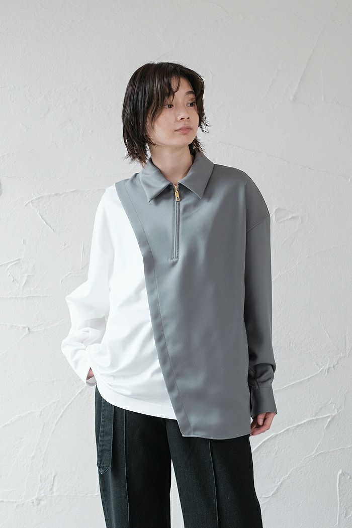 CULLNI クルニ Band Collar Shirt Blouson(23SS) | T.T. GARRET