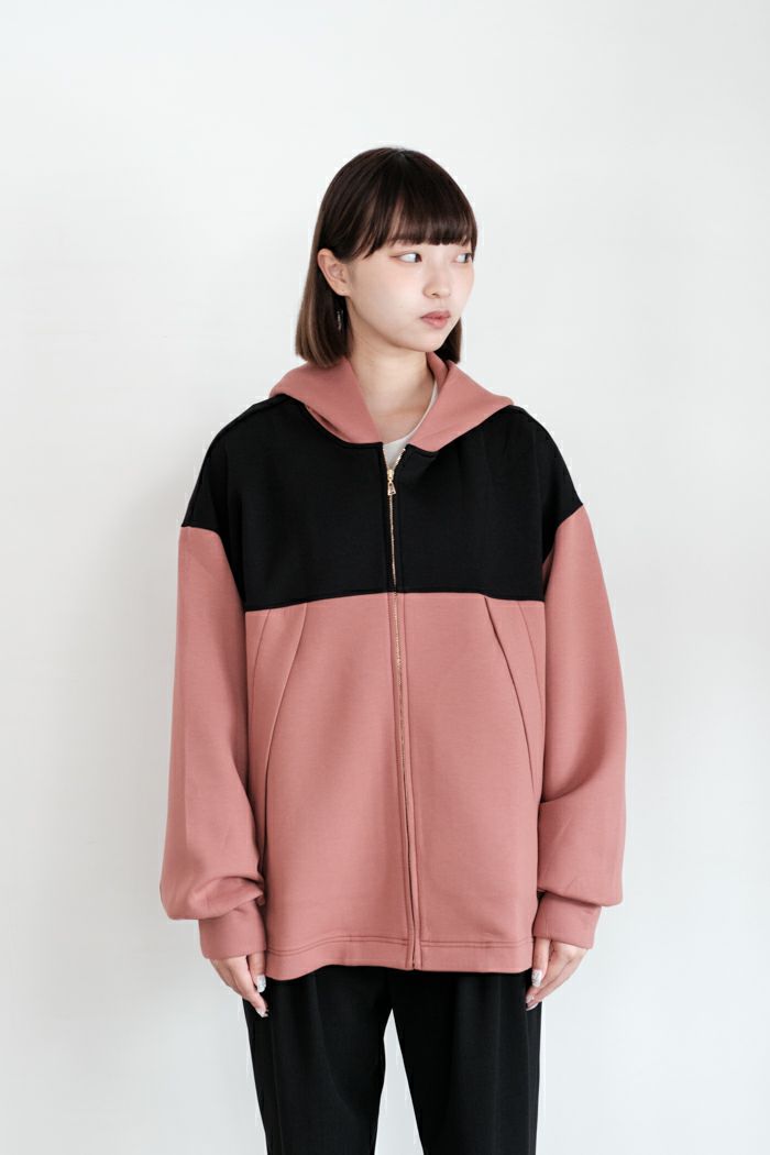 CULLNI クルニ <br>Color Block Front Zip Hoodie(AW)