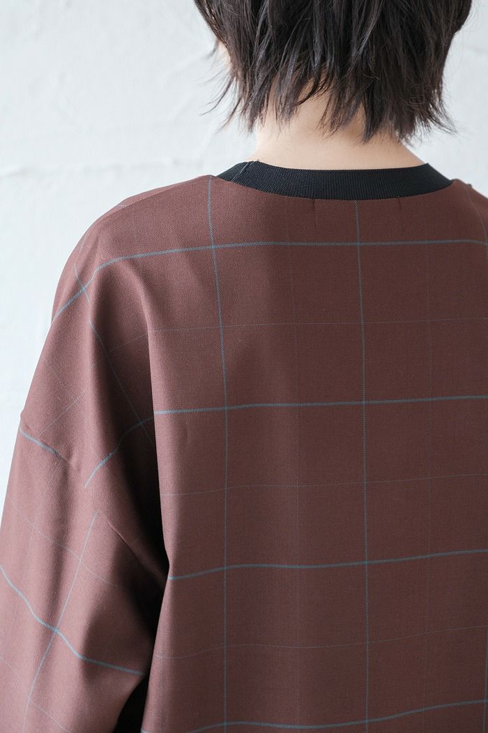 CULLNI クルニ Windpen Checked Chin Tab Pullover(22AW) | T.T. GARRET