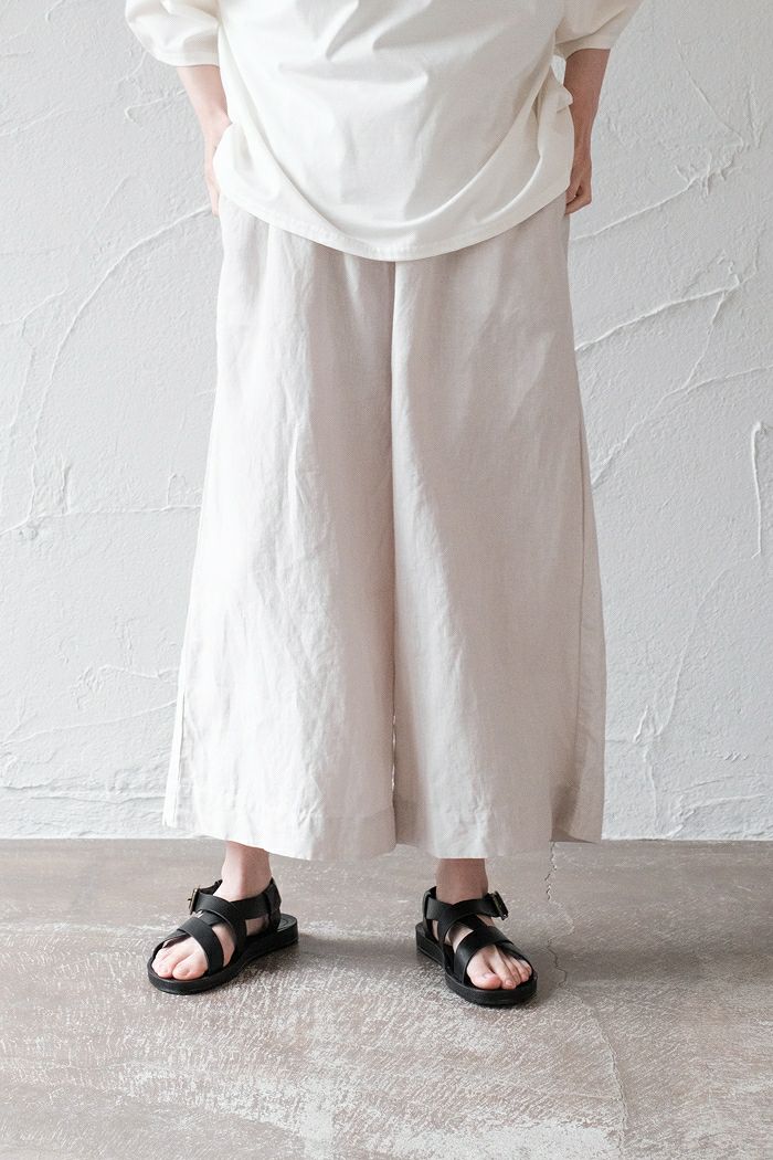 Gauze# ガーゼ リネンアトリエワイドパンツ(23SS) | T.T. GARRET