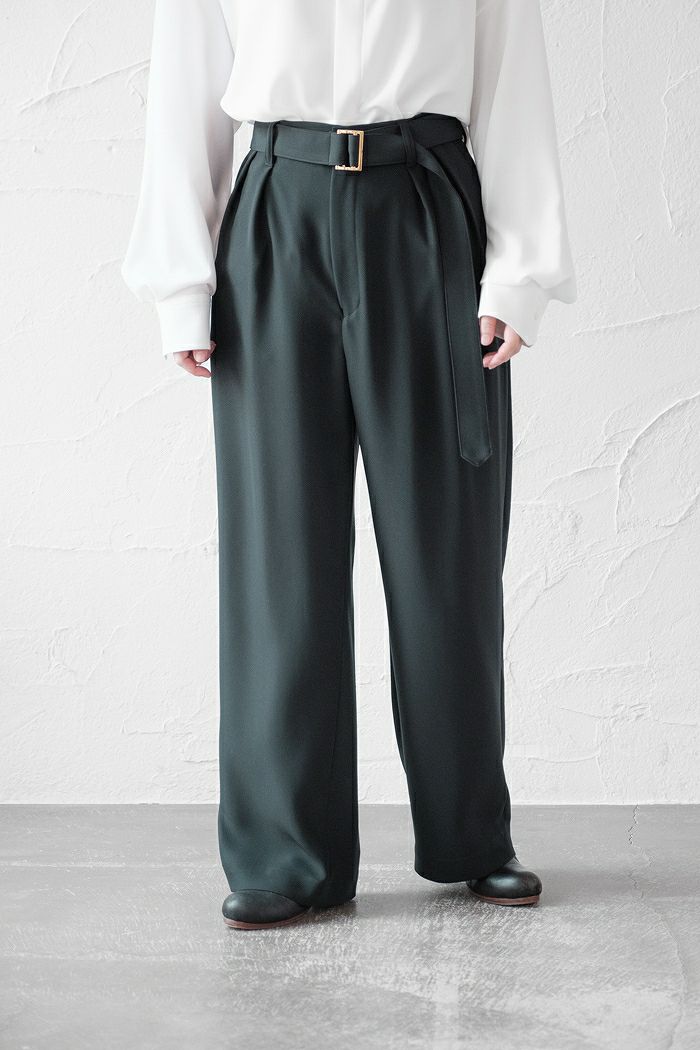 超美品 CULLNI 「BELTED BELTED SACKS」 WIDE SACKS CULLNI 22SS