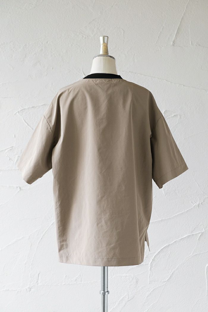 CULLNI クルニ , Front ZIP Taffeta Tee(23SS)