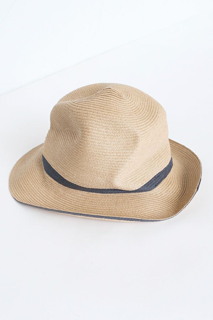 mature ha. マチュアーハ boxed hat 7cm brim - switch color line 