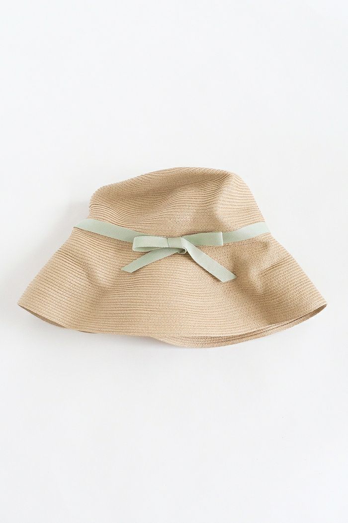 mature ha. マチュアーハ boxed hat 11cm brim - paper abaca(23SS 