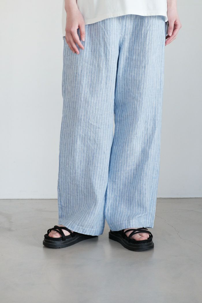 TISSU ティシュ <BR>フレンチリネンストレートパンツ(25SS)