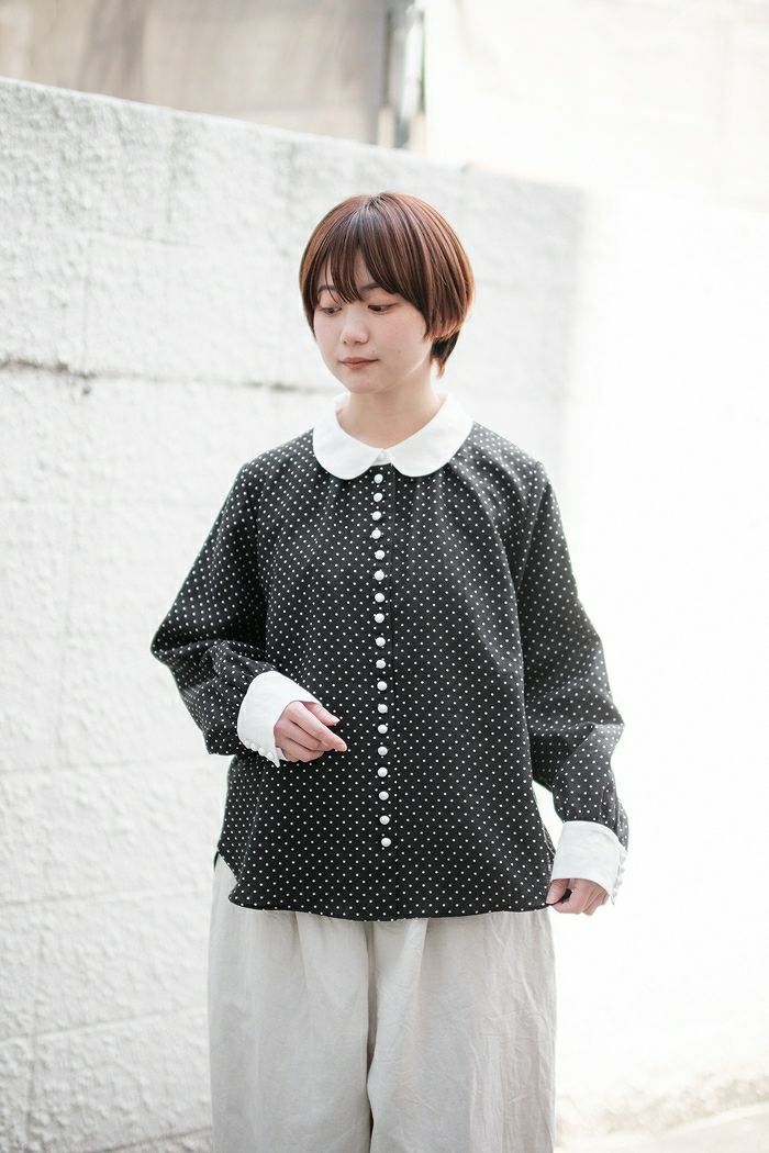 【最終値下げ】pot and teaポットアンドティー　 ドット柄ブラウス 000000037812-11-l.jpg?t=