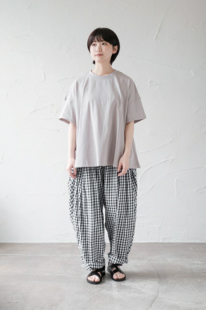 pot and tea ポットアンドティー <br>フレア半袖Tシャツ(春夏)