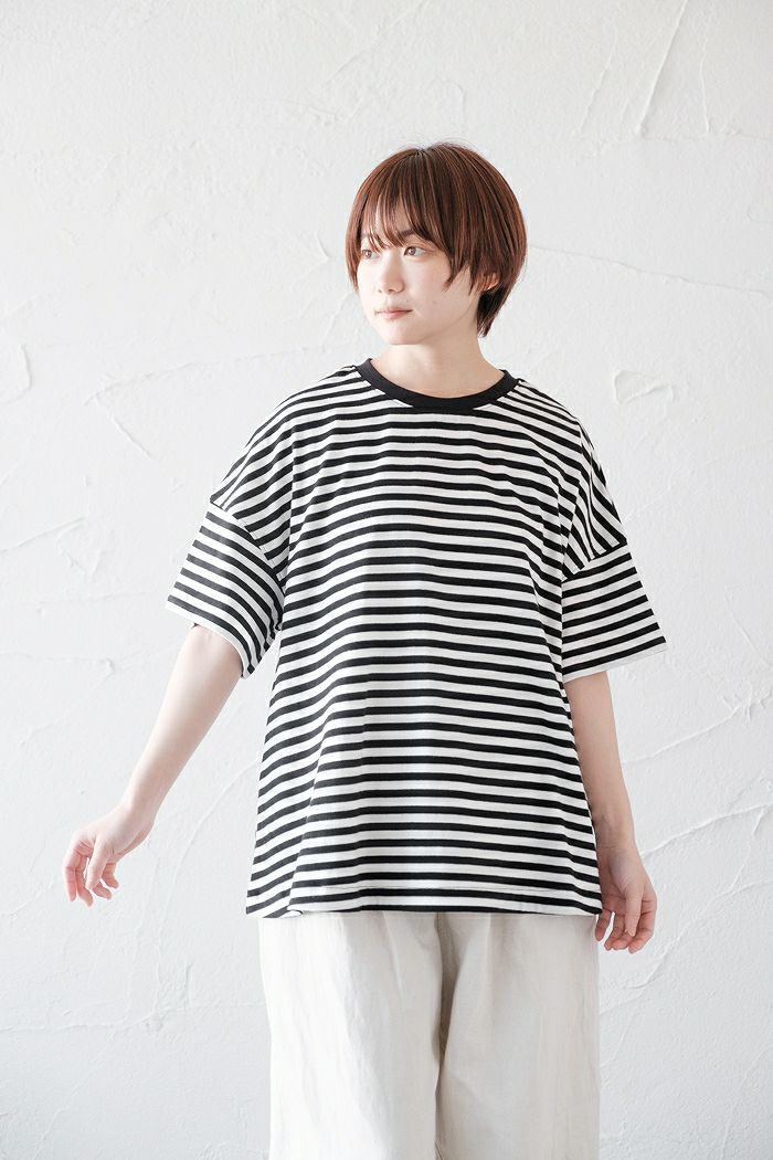 pot and tea ポットアンドティー <br>フレア半袖Tシャツ(春夏)