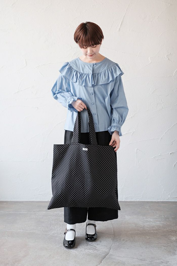 pot and tea ポットアンドティー ドット柄ラージbag(basic