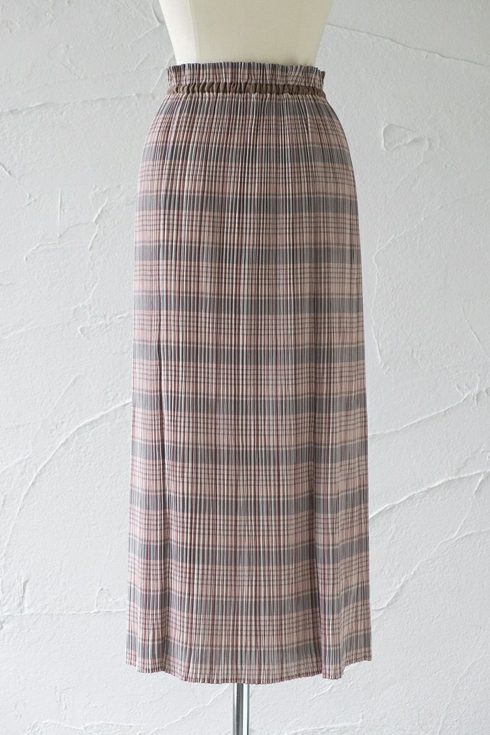 yuni ユニ T/R/Lチェック ランダムプリーツスカート(23SS) | T.T. GARRET