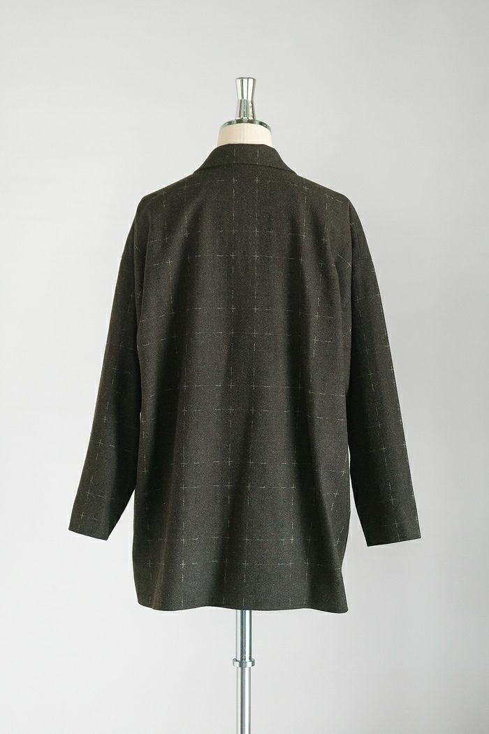 Dulcamara ドゥルカマラ ファジーチェックダブルジャケット(23AW Dulcamara ドゥルカマラ ファジーチェックダブルジャケット(23AW