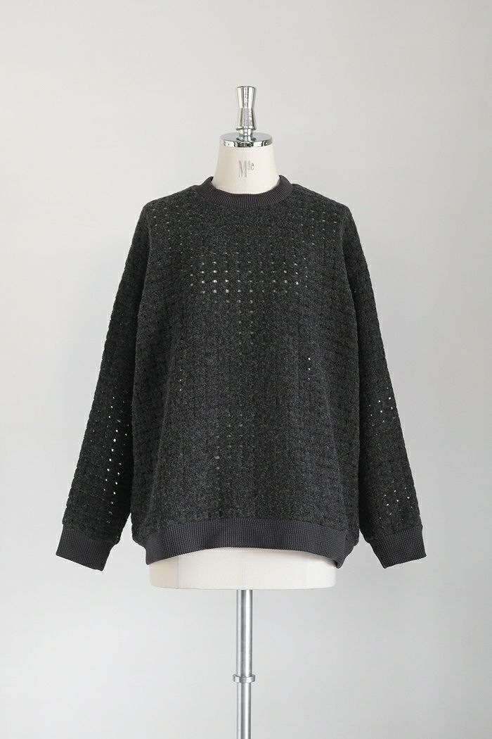 Dulcamara ドゥルカマラ <br>スクエアメッシュウールプルオーバー(23AW)