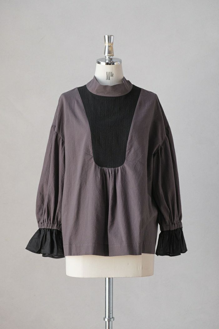 MAGALI マガリ 天日干しコットン ヨークプルオーバー(23AW
