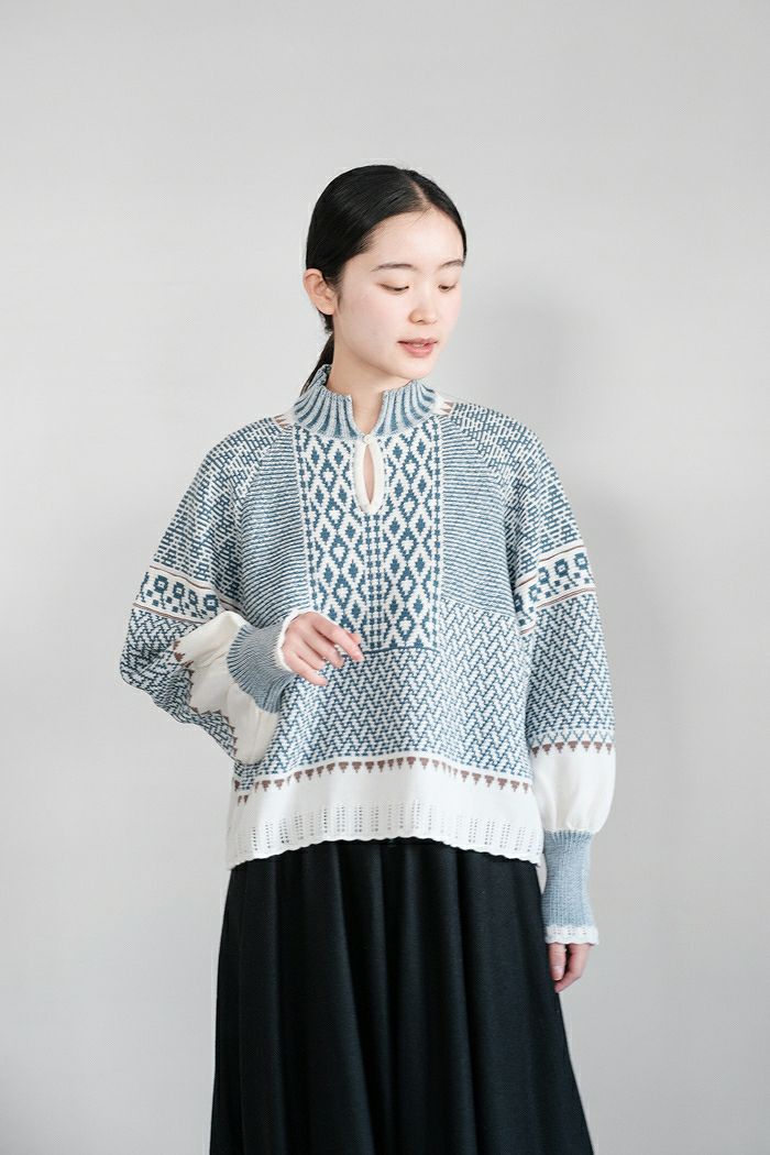 ASEEDONCLOUD アシードンクラウド kigansai knit blouse(23AW) | T.T.
