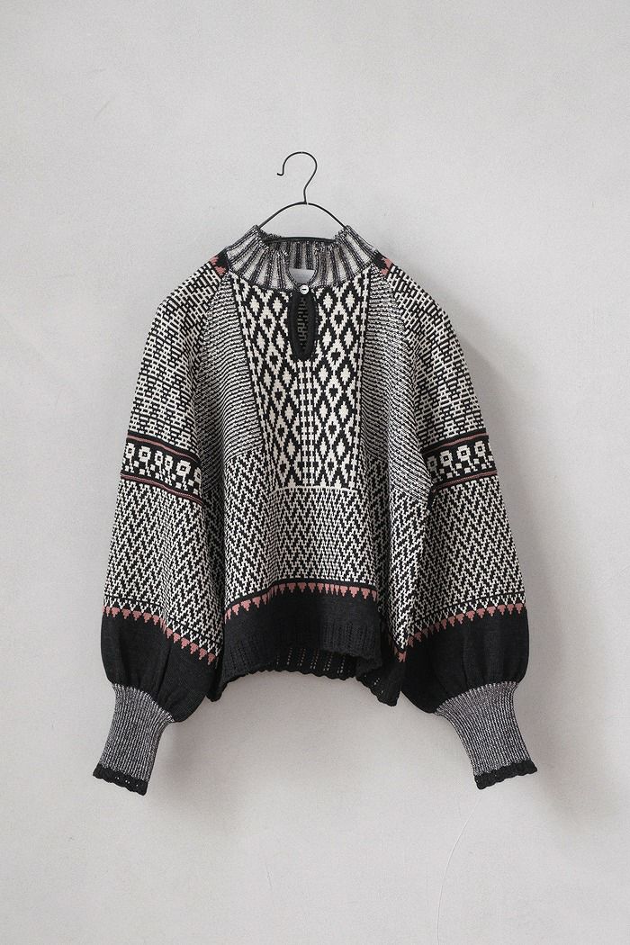ASEEDONCLOUD アシードンクラウド kigansai knit blouse(23AW) | T.T. GARRET