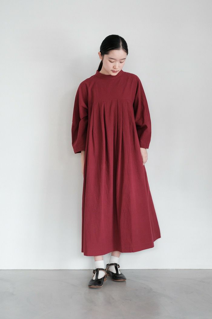 MAGALI マガリ オールドコットン ハイネックワンピース(23AW