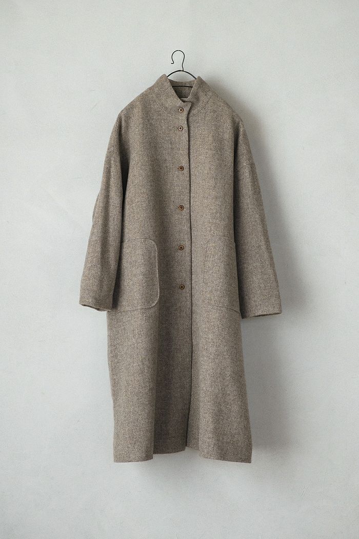MAGALI マガリ トラディショナルウール ハイネックコート(23AW) | T.T.