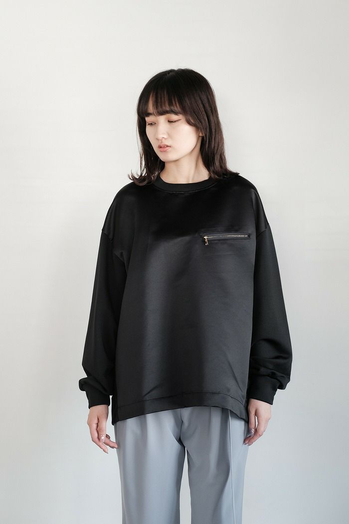 CULLNI クルニ <br>Satin Mix Pocket Pullover(23AW)