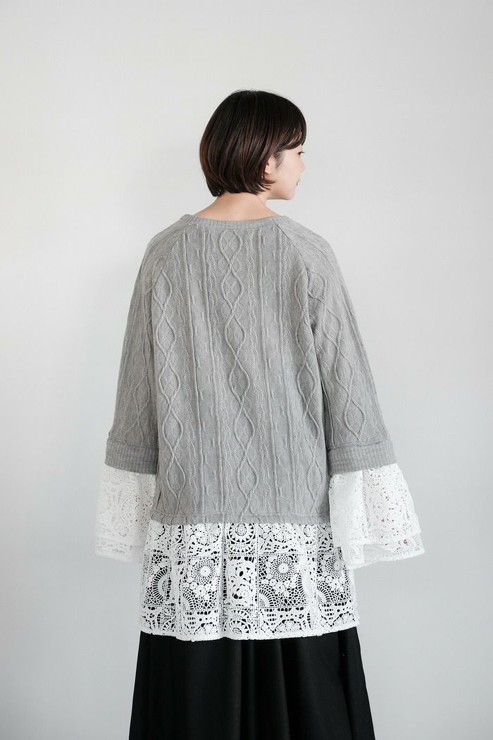 bedsidedrama ベッドサイドドラマ Layer Lace Pullover (23AW) | T.T.